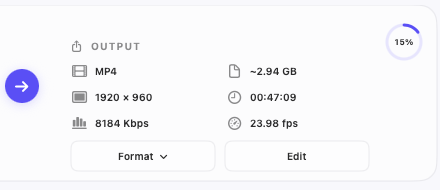 Convierto conversion settings